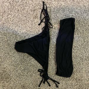 Women’s Black Bikini Top & Bottoms